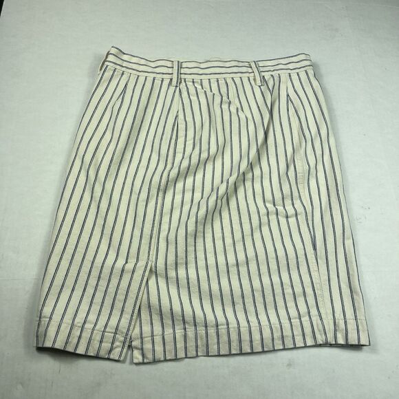 Lauren Ralph Lauren Denim Mini Skirt Striped Nautical Preppy Sailor Size 10 FLAW - Picture 8 of 10